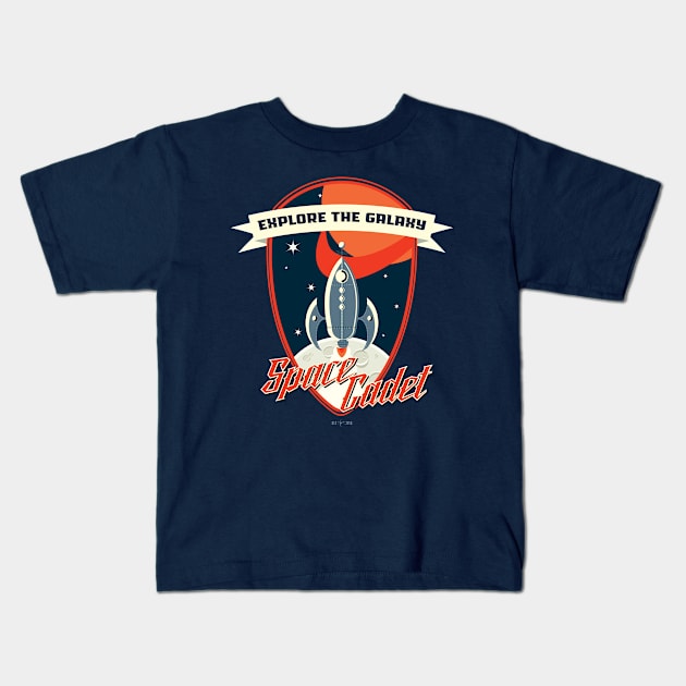 Explore the Galaxy Kids T-Shirt by cogwurx